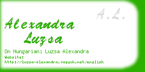 alexandra luzsa business card